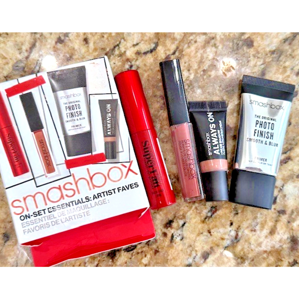 Smashbox On Set Essentials: 4 Artist Faves- Photo Finish Blur, Eyes, Lips NEW